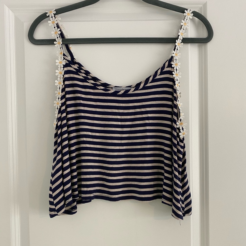Charlotte Russe stripped crop top